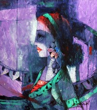 Janisar Ali, 14 x 16 Inch, Acrylic on Canvas, Figurative Painting, AC-JNA-047